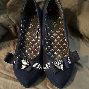 Ruby Shoo Blue Heels